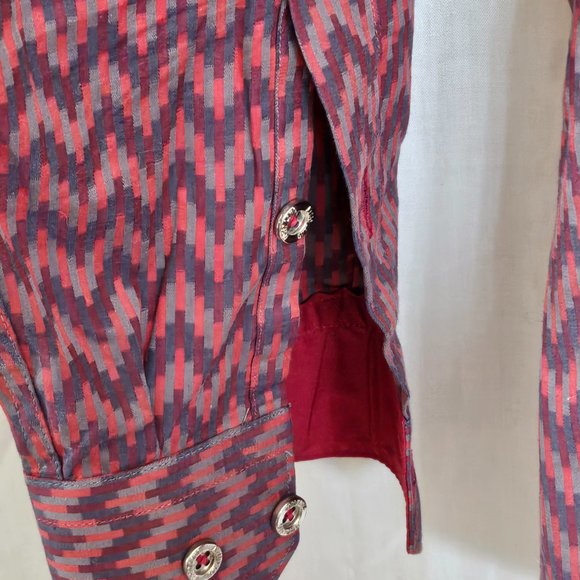 Jared Lagn Zig Zag Cotton Button-Up Shirt - Picture 7 of 9